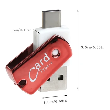 USB čitač memorijskih kartica OTG Adapter USB Type C Adapter s USB 3.1, Micro SD, TF Kartica za mac Book Pro Izravna Isporuka