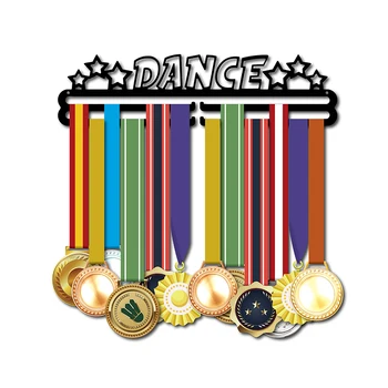 Vješalica za medalje za plesačica Metalni dance vješalica za medalje Držač sportske medalje čuva 28+ medalja
