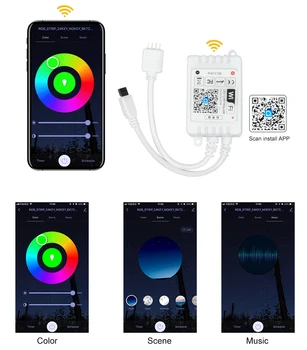 WiFi Pametan Mini Led Modul 12-24 U RGB Kontroler Trake TUYA Smart Life PROGRAM Echo Plus Glasovno Upravljanje