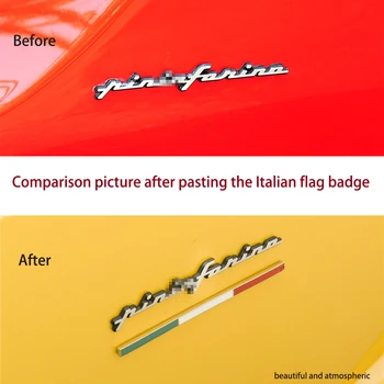 Za Ferrari je Talijanska Zastava Simbol Simbol Za Stražnjeg Poklopca motora Automobila Naljepnica Auto Pribor Svi modeli F8 SF90 458 488 F12 812 430 Topla rasprodaja