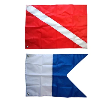 Zastava Broda za Ronjenje Međunarodni Znak Univerzalni Plutajući Zastavu Brod za Ronjenje s Metalnim Rukavima Pribor