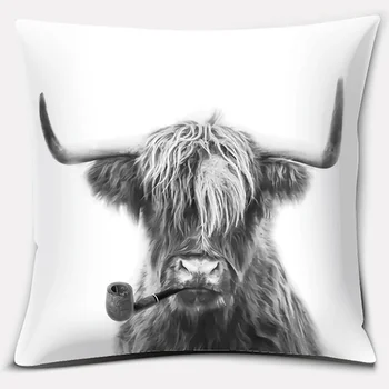 Škotska je alpska krava s uzorkom super soft jastučnice kauč jastuk ukrasni jastuk
